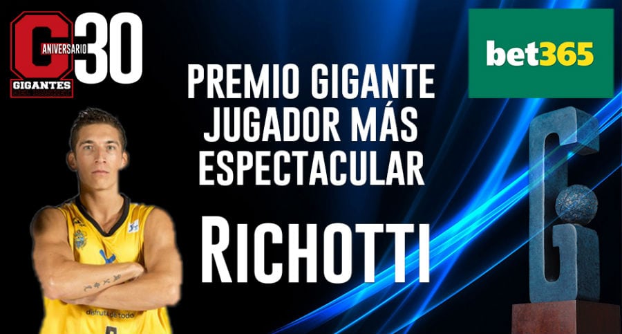 Richotti, del Iberostar Tenerife, premio Gigantes a Jugador Más Espectacular