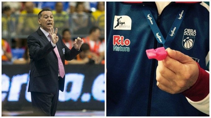Contra el cáncer de mama: Alejandro Martínez regala silbatos rosas a todos los entrenadores ACB