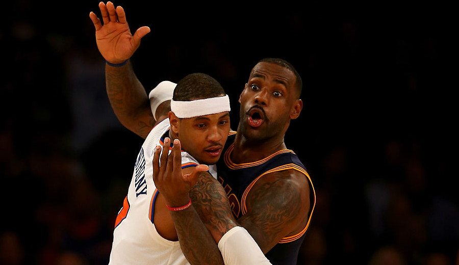«Basket ficción». LeBron sale al paso de los rumores que colocan a Melo en Cleveland