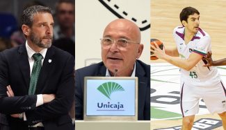 El presidente de Unicaja hace balance de la temporada, confirma la continuidad de Ibon Navarro y la salida de Carlos Suárez