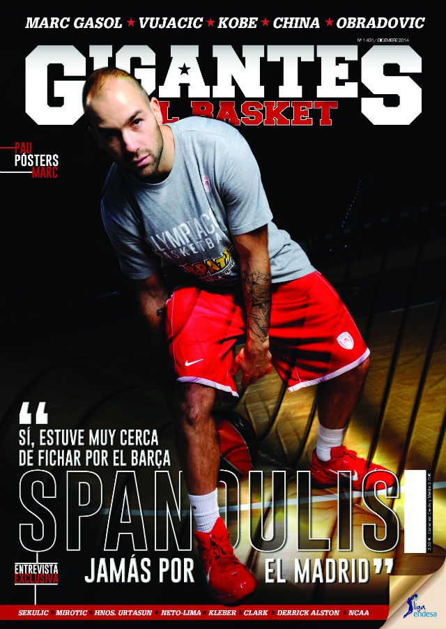 Spanoulis, protagonista de portada de la revista Gigantes de diciembre. ¡A la venta!