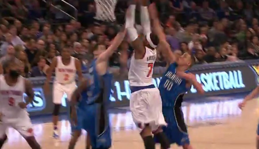 Vencen los Knicks con un buen Carmelo. In your face a Smith… ¡y al matador Gordon! (Vídeo)