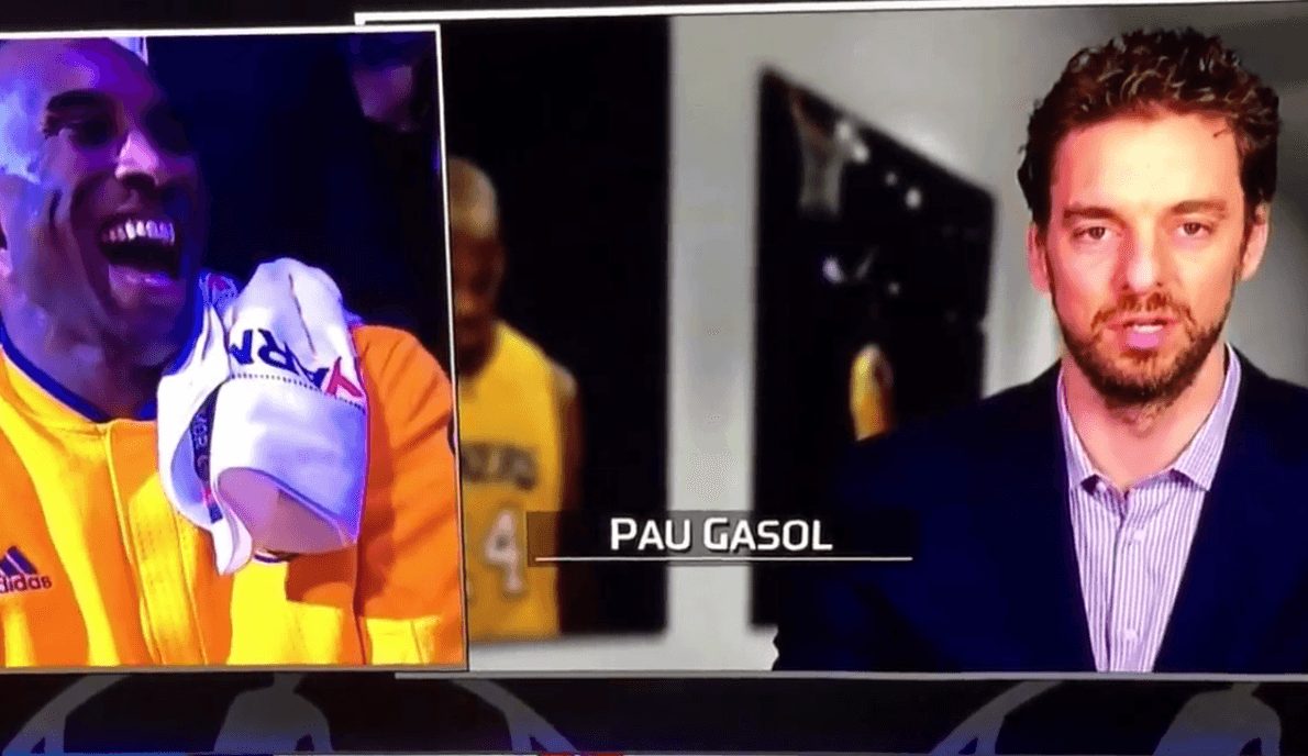 La última presentación de un mito: mira las reacciones de Kobe con Pau, Curry… (Vídeos)