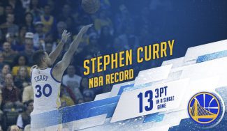 Curry, histórico: renace para batir el récord de triples en un partido NBA y ganar (Vídeo)
