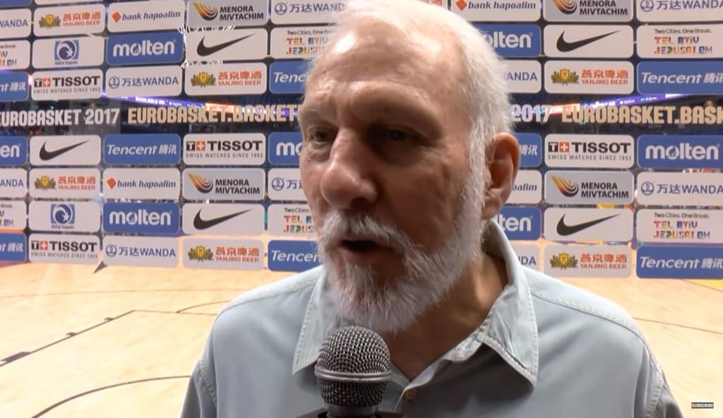 Gregg Popovich, muy atento al Eurobasket: «He visto jugadores con potencial NBA»