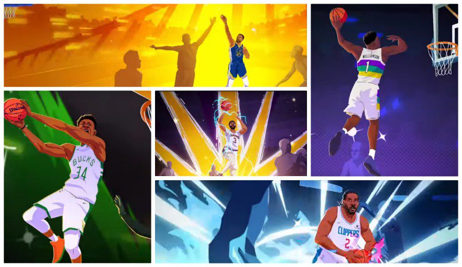 Estrellas NBA como dibujos animados en el spot oficial de la Liga