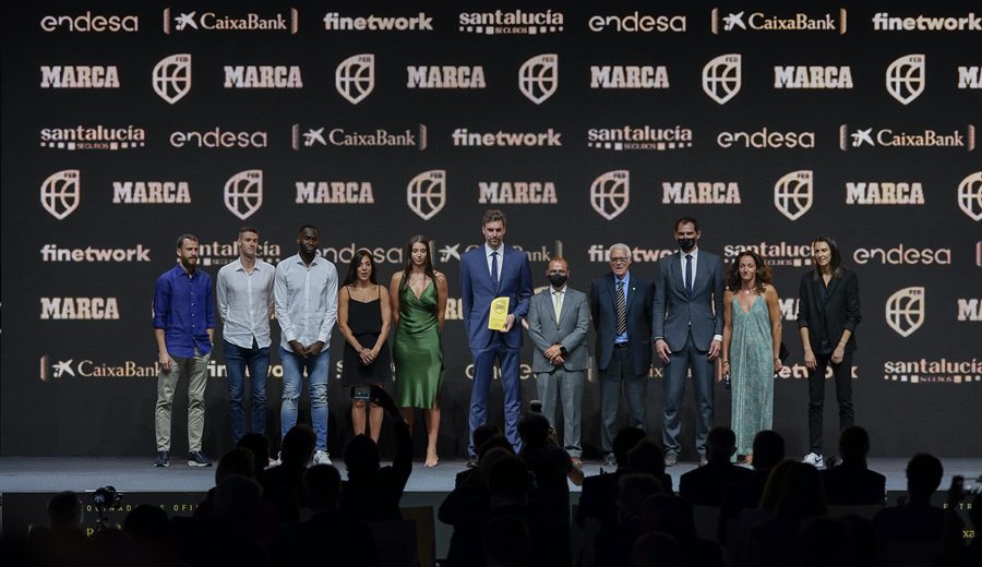 Los galardonados de los Premios de la Gala del Baloncesto español