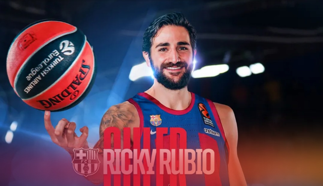 OFICIAL: El Barça ficha a Ricky Rubio y le inscribe en la Euroliga y la Liga Endesa
